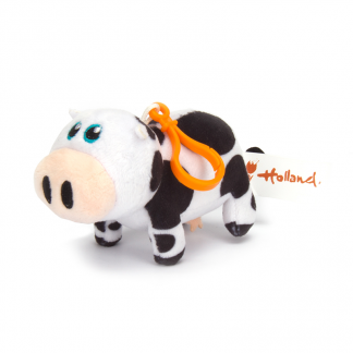 plush cow keychain