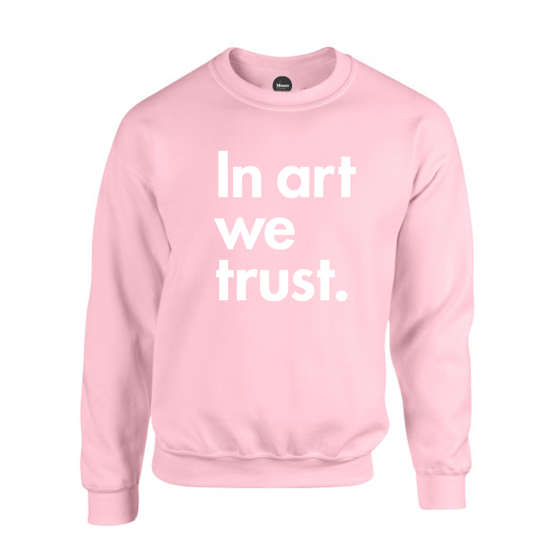 Pink Moco Museum Sweater – In Art We Trust – Moco Museum